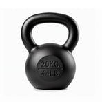 Everfit 20kg Cast Iron Kettlebell Powder Coating Flat Bottom Home Gym