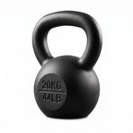 Everfit 20kg Cast Iron Kettlebell Powder Coating Flat Bottom Home Gym