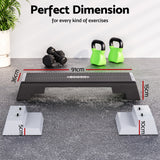 Everfit 3 Level Aerobic Step Adjustable Stepper for Home Workouts - 45-Degree Angle