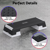 Everfit 3 Level Aerobic Step Adjustable Stepper for Home Workouts - Rear View