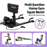 Everfit Deep Sissy Squat Weight Bench Adjustable Leg Extension Strength Training - Top-Down View