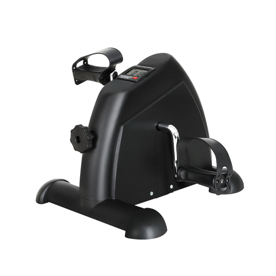 Everfit black mini pedal exerciser under desk bike with LED display
