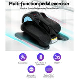 Everfit Pedal Exerciser Mini Exercise Bike Cross Trainer 50W Blue - Top-Down View