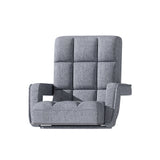 Artiss Floor Chair Lounge Sofa Swivel Grey - Side View