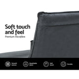 Artiss Floor Sofa Bed Lounge Couch Recliner Chair Folding Foam Camping Bed - Top-Down View