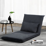 Artiss Floor Sofa Bed Lounge Couch Recliner Chair Folding Foam Camping Bed - Low Angle