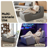 Artiss Chaise Lounge Chair Ergonomic S-Curve Floor Lounger Boneless Lounge Chairs Grey - Extra Image