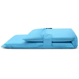 Artiss Floor Lounge Sofa Camping Chair Blue - 45-Degree Angle