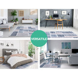 Artiss Rug 160x230cm Area Rug Large Carpet Soft Short Pile Modern Oblo - Rear View
