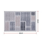 Artiss Floor Rug 50X80cm Doormat Soft Velvet Non-Slip Bath Mat Small Modern - Front View