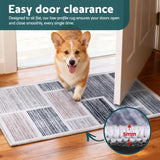 Artiss Floor Rug 50X80cm Doormat Soft Velvet Non-Slip Bath Mat Small Modern - Top-Down View