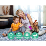 Artiss Rug 160x230cm Area Rug Large Carpet Soft Short Pile Modern Fafi - 45-Degree Angle