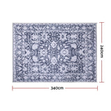 Artiss Floor Rug 240X340cm Soft Velvet Washable Modern Area Rug Floor Carpet Mat - Side View