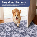 Artiss Floor Rug 240X340cm Soft Velvet Washable Modern Area Rug Floor Carpet Mat - Rear View