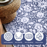 Artiss Floor Rug 240X340cm Soft Velvet Washable Modern Area Rug Floor Carpet Mat - Close-Up Angle