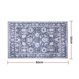 Artiss Floor Rug 50X80cm Doormat Soft Velvet Non-Slip Bath Mat Small Rug Modern - Side View