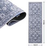 Artiss 60 x 180 cm Runner Rugs for Hallway Bedroom Pad-Free Dense Dot Backing Stops Slipping & Robot Vacuum Friendly, Vintage Carpet for Reading Nook Dining Area, 100% Polyester Washable - Front View