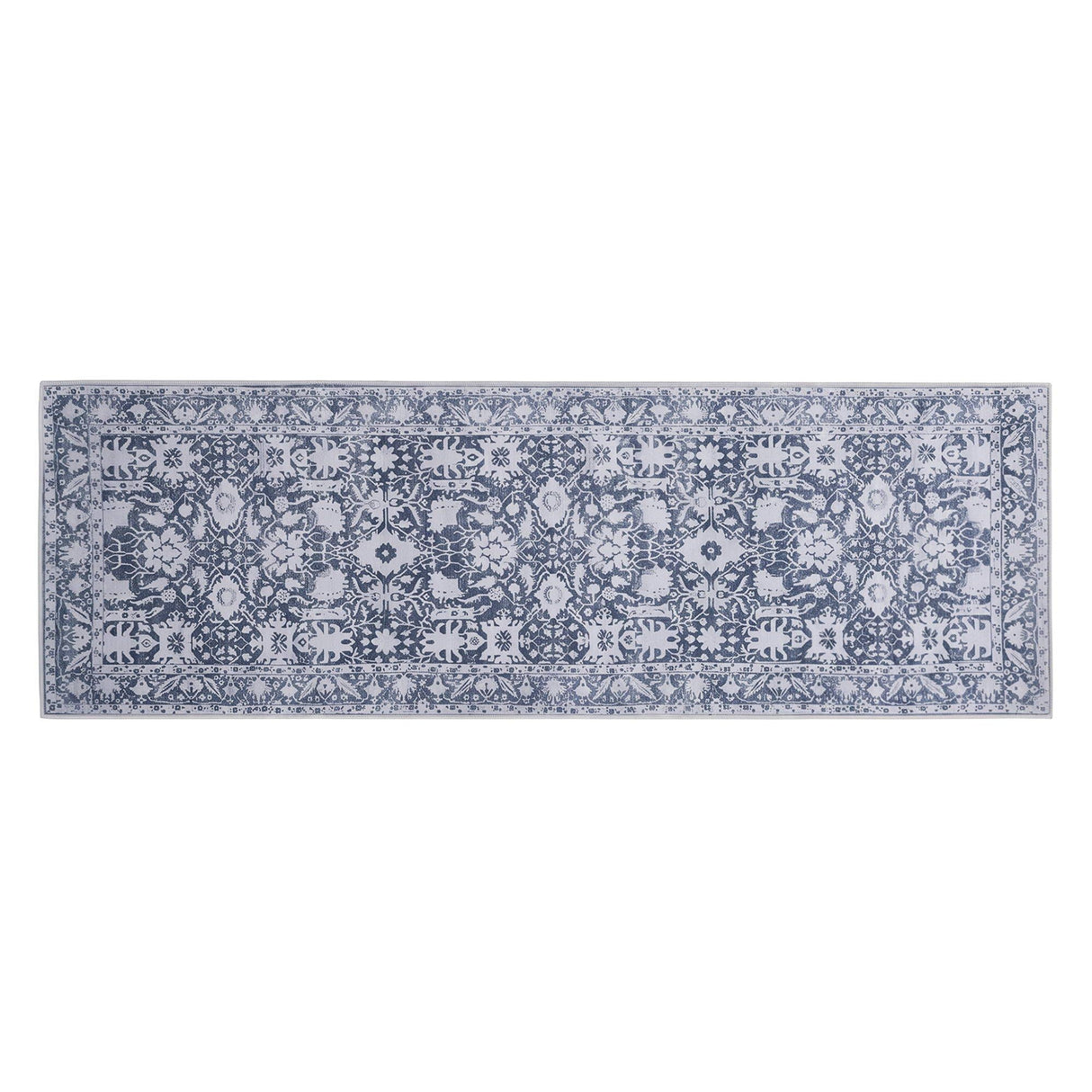 Artiss 60 x 180 cm Runner Rugs for Hallway Bedroom Pad-Free Dense Dot Backing Stops Slipping & Robot Vacuum Friendly, Vintage Carpet for Reading Nook Dining Area, 100% Polyester Washable