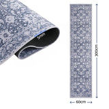Artiss 60 x 300 cm Runner Rugs for Hallway Bedroom Pad-Free Dense Dot Backing Stops Slipping & Robot Vacuum Friendly, Vintage Carpet for Reading Nook Dining Area, 100% Polyester Washable - Front View