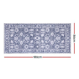 Artiss Hallway Runner Rug 80x180cm Soft Velvet Washable Modern Kitchen Mat - Side View