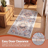 Artiss 60 x 120 cm Runner Rugs For Living Room No Heavy Rubber Crease-Free Foldable Design For Kitchen Entryway And Bedroom 100% Polyester Water-repellent Resistant Non-Shedding - Rear View