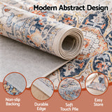 Artiss 80 x 180 cm Runner Rugs For Living Room No Heavy Rubber Crease-Free Foldable Design For Kitchen Entryway And Bedroom 100% Polyester Water-repellent Resistant Non-Shedding