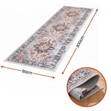 Artiss 80 x 300 cm Runner Rugs For Living Room No Heavy Rubber Crease-Free Foldable Design For Kitchen Entryway And Bedroom 100% Polyester Water-repellent Resistant Non-Shedding - Front View