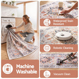 Artiss 80 x 300 cm Runner Rugs For Living Room No Heavy Rubber Crease-Free Foldable Design For Kitchen Entryway And Bedroom 100% Polyester Water-repellent Resistant Non-Shedding