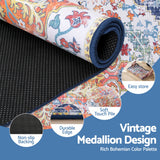 Artiss Floor Rug 240X340cm Large Washable Geometric Area Rug Modern Carpet Mat - Rear View