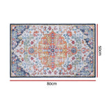 Artiss Floor Rug 50X80 Doormat Carpet Short Pile Non-Slip Entryway Mat Bohemian - Front View