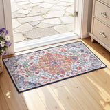 Artiss Floor Rug 50X80 Doormat Carpet Short Pile Non-Slip Entryway Mat Bohemian - Close-Up Angle