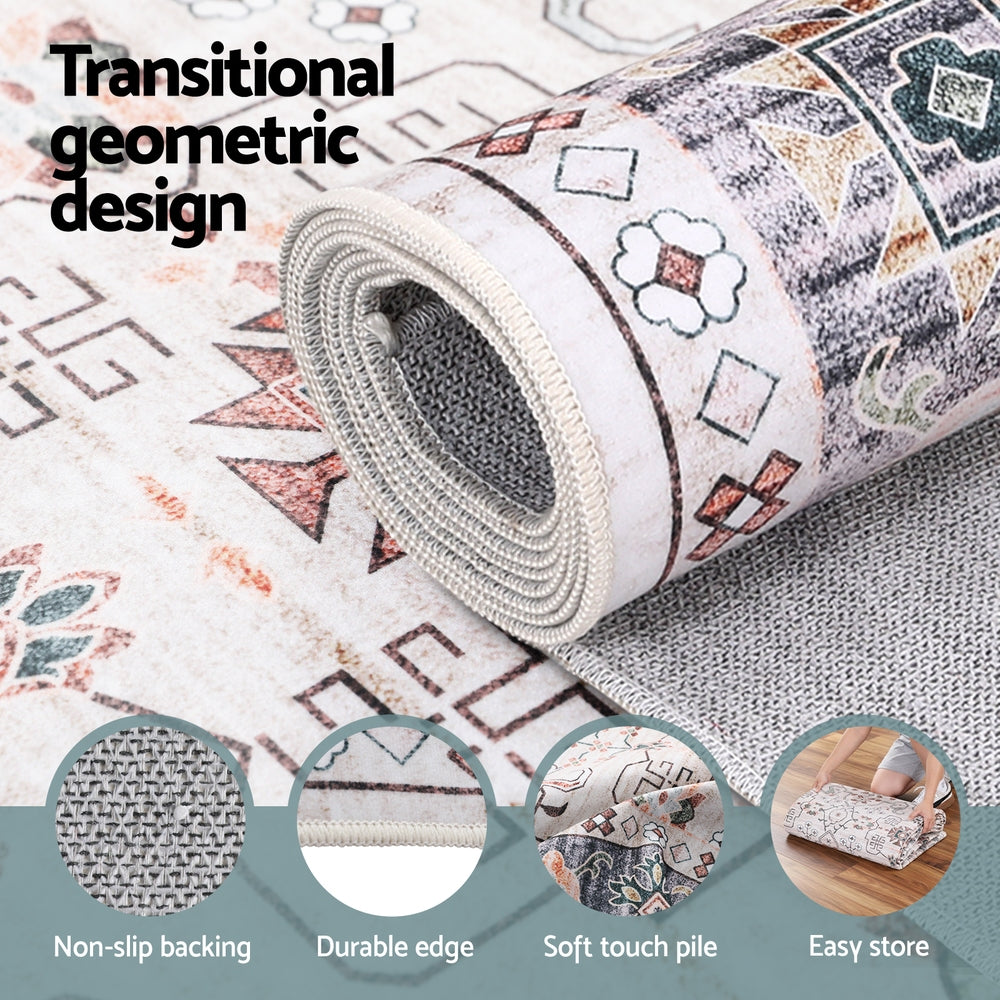 Artiss Washable Floor Rug 160X230cm Large Area Rug Modern Living Room Carpet