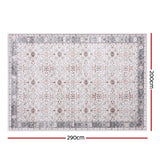 Artiss Washable Floor Rug 200x290cm Large Area Rug Modern Living Room Carpet - Front View