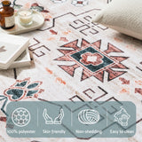 Artiss Washable Floor Rug 240X340cm Large Area Rug Modern Living Room Carpet - Rear View