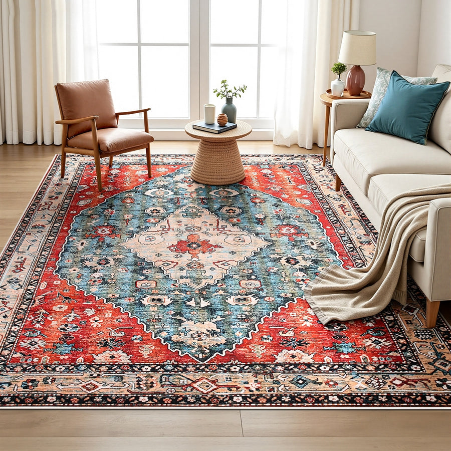 Artiss Floor Rug 200X290cm Large Washable Area Rug Modern Living Room Carpet Mat