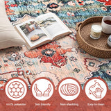 Artiss Floor Rug 240X340cm Large Washable Area Rug Modern Living Room Carpet Mat - Rear View