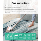Artiss Rug 160x230cm Area Rug Washable Mat Large Carpet Soft Short Pile Poca - Rear View