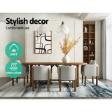 Artiss Rug 200x290cm Area Rug Washable Mat Large Carpet Soft Short Pile Poca - Top-Down View