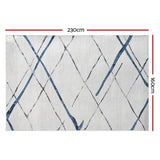 Artiss Rug 160x230cm Area Rug Washable Mat Large Carpet Soft Short Pile Jaca - Front View