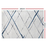 Artiss Rug 200x290cm Area Rug Washable Mat Large Carpet Soft Short Pile Jaca - Front View