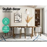 Artiss Rug 200x290cm Area Rug Washable Mat Large Carpet Soft Short Pile Jaca - Top-Down View