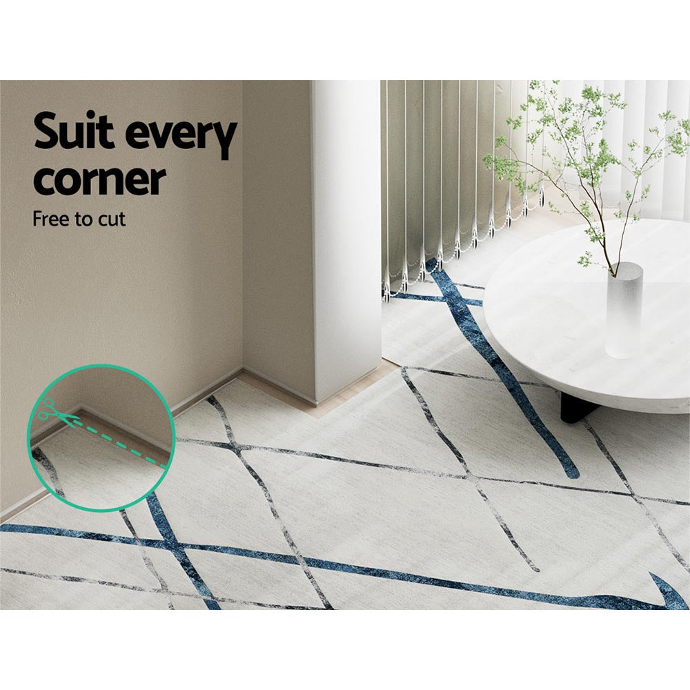 Artiss Rug 200x290cm Area Rug Washable Mat Large Carpet Soft Short Pile Jaca