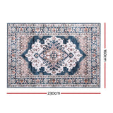 Artiss Floor Rug 160X230cm Large Washable Persian Area Rug Living Room Carpet - Front View