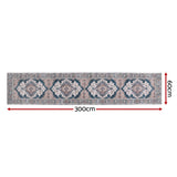 Artiss 60 x 300 cm Washable Runner Area Rug No Hard Glue Quilt-Like Soft for Home Decor, 0.5cm Ultra-Thin Pet Friendly Bohemian Medallion Bedroom Carpet
