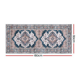 Artiss 80 x 180 cm Washable Runner Area Rug No Hard Glue Quilt-Like Soft for Home Decor, 0.5cm Ultra-Thin Pet Friendly Bohemian Medallion Bedroom Carpet - Front View