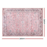 Artiss Floor Rug 240X340cm Large Washable Area Rug Vintage Living Room Carpet - Side View
