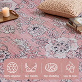 Artiss Floor Rug 240X340cm Large Washable Area Rug Vintage Living Room Carpet - Close-Up Angle