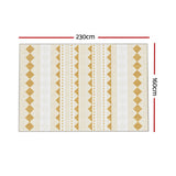 Artiss Rug 160x230cm Area Rug Washable Mat Large Carpet Soft Short Pile Ella - Front View