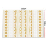 Artiss Rug 200x290cm Area Rug Washable Mat Large Carpet Soft Short Pile Ella - Front View