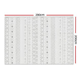 Artiss Rug 200x290cm Area Rug Washable Mat Large Carpet Soft Short Pile Una - Front View